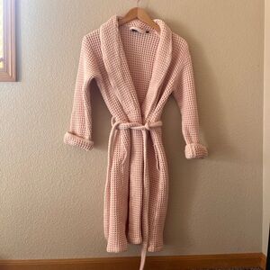 Brooklinen Turkish Cotton Dreamweave Waffle Robe - Pale Pink